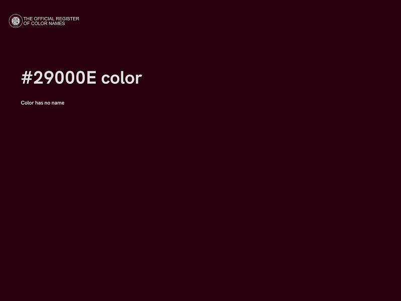 #29000E color image