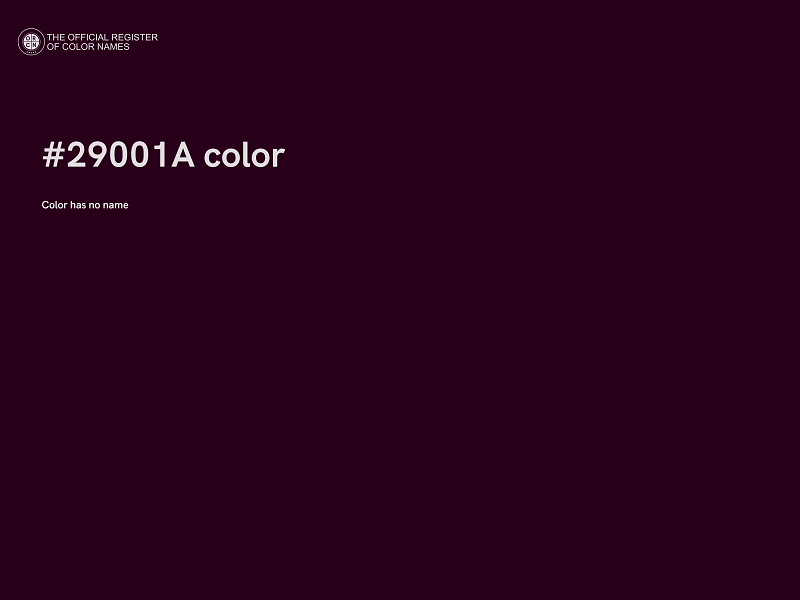 #29001A color image