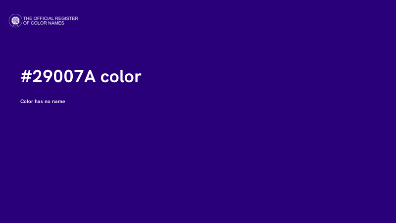 #29007A color image