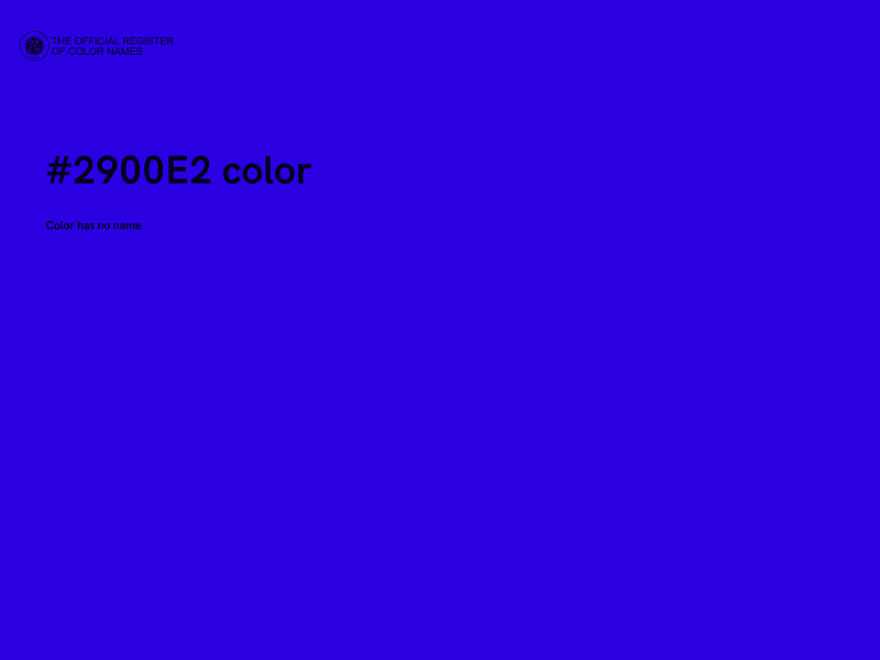 #2900E2 color image