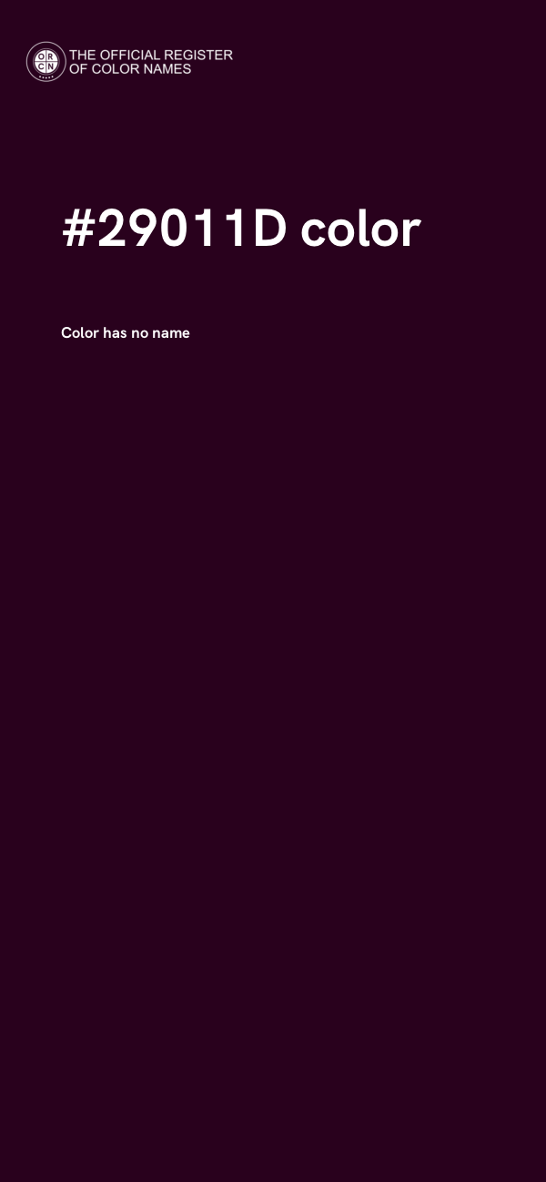 #29011D color image