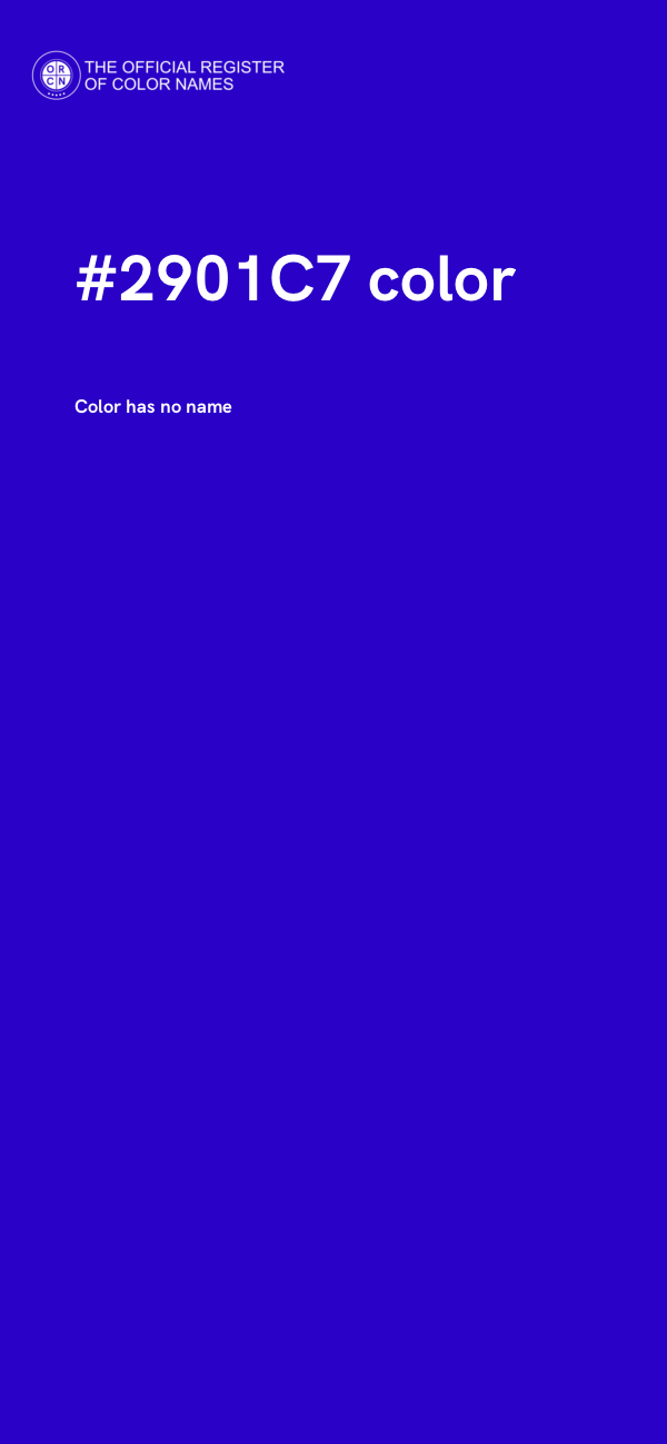 #2901C7 color image