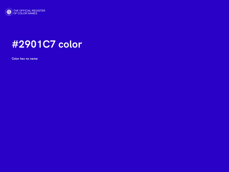 #2901C7 color image