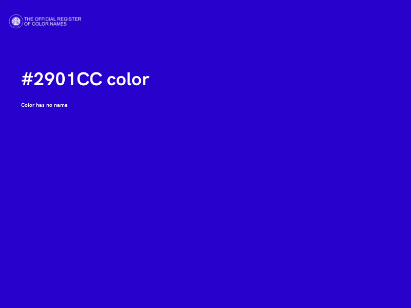 #2901CC color image