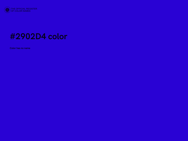 #2902D4 color image