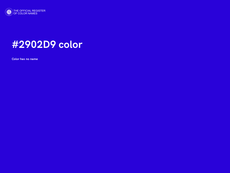 #2902D9 color image