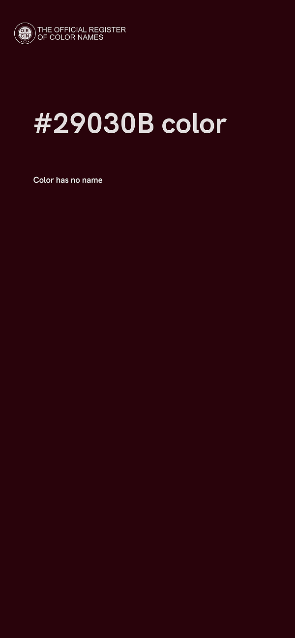 #29030B color image