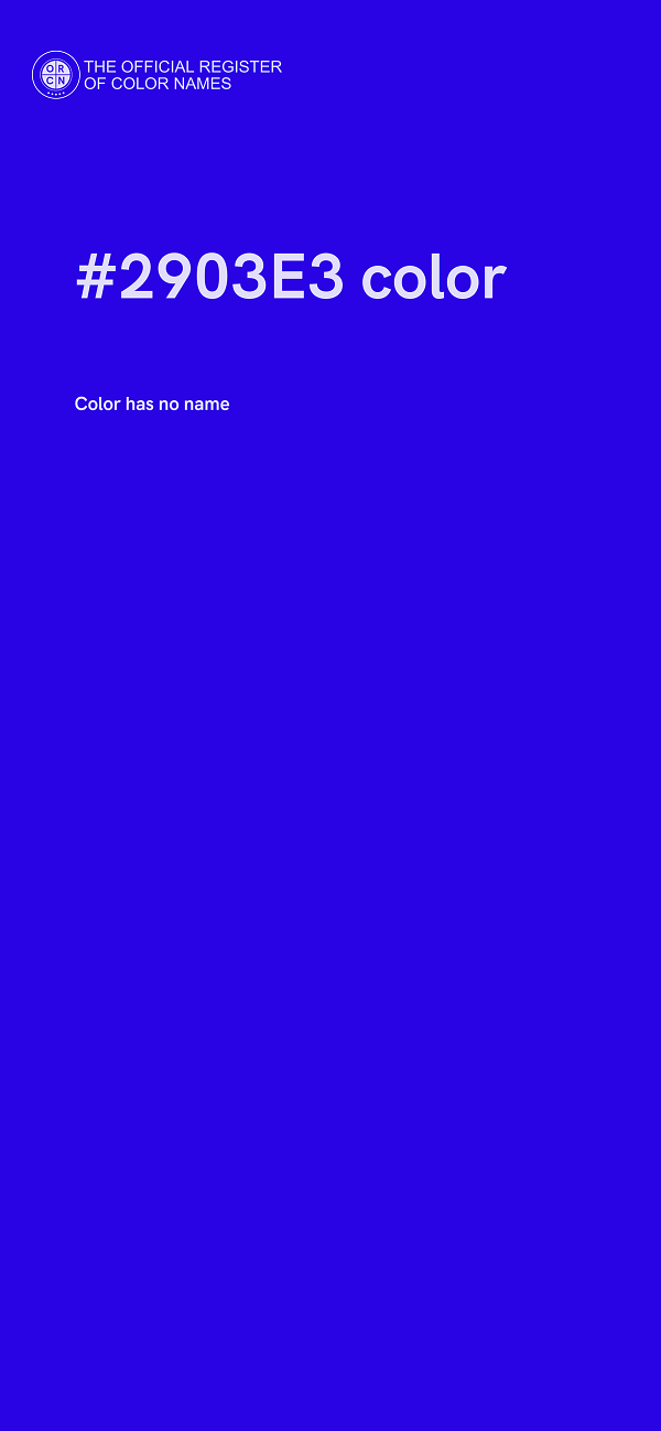 #2903E3 color image