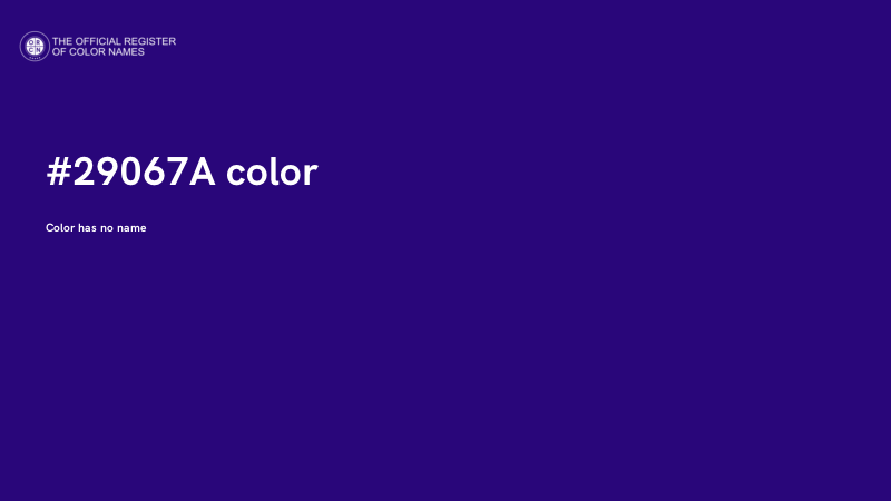 #29067A color image