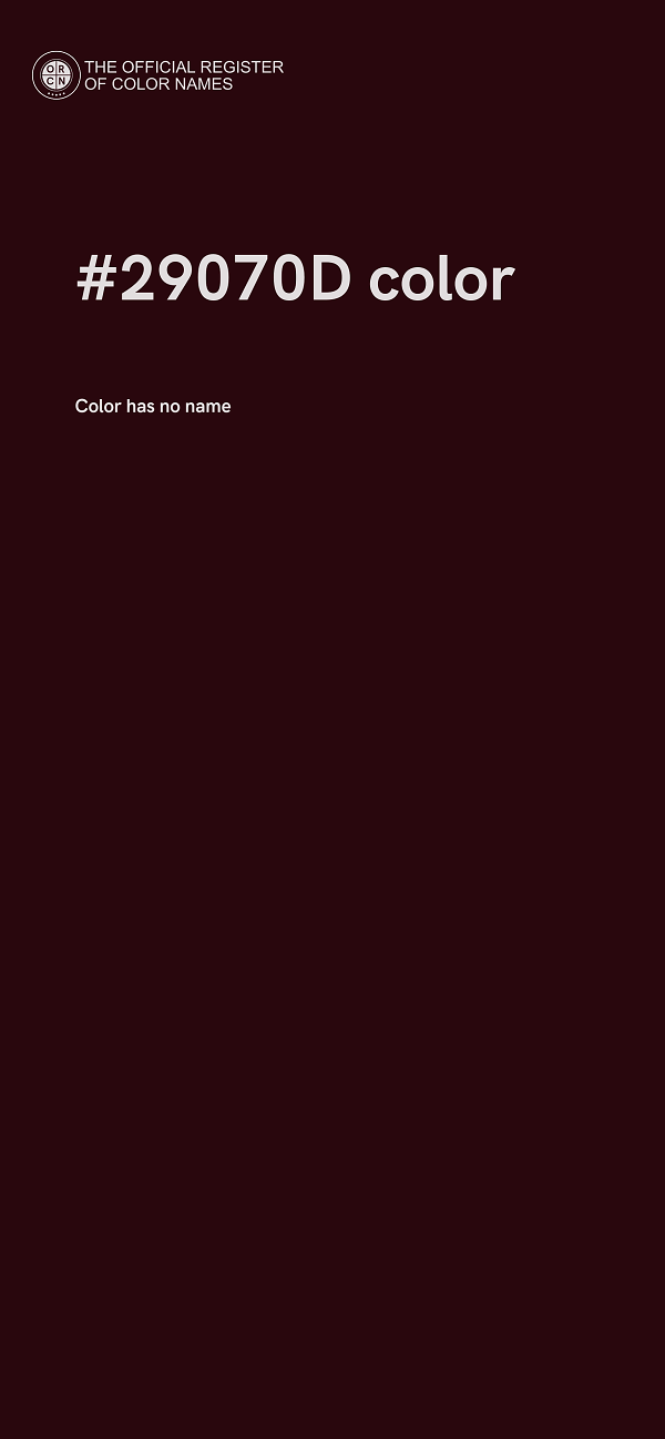 #29070D color image
