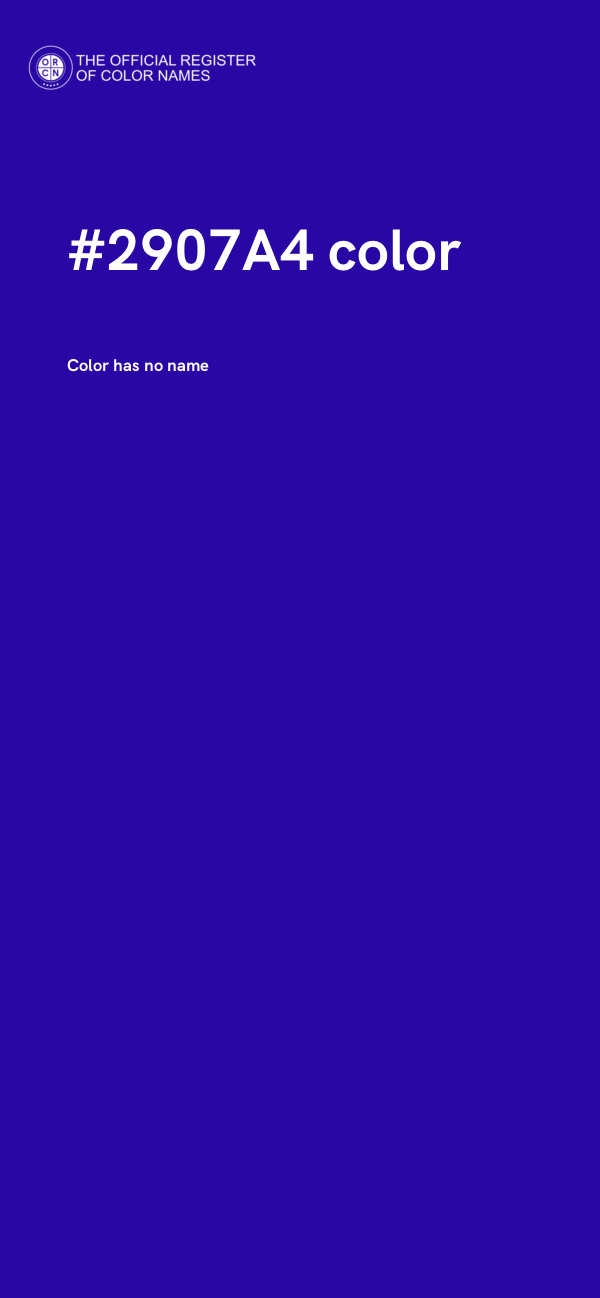 #2907A4 color image