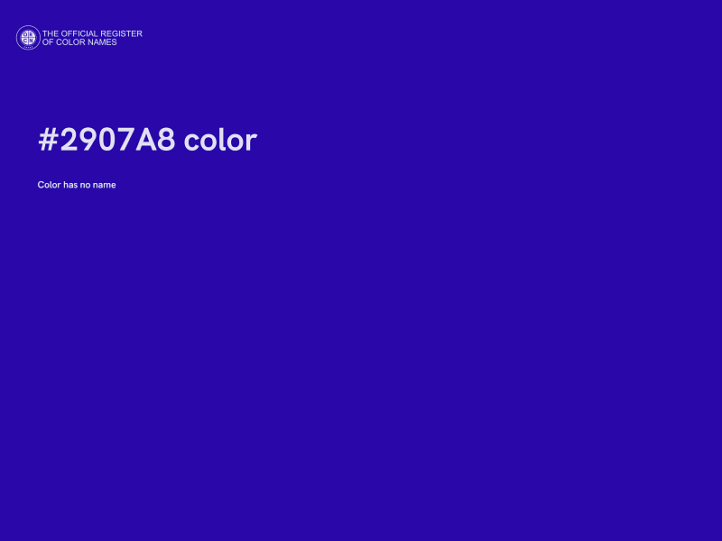 #2907A8 color image
