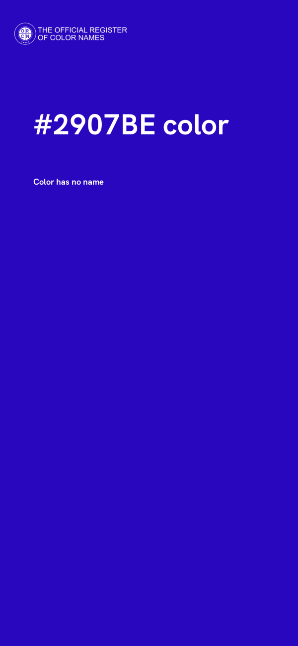 #2907BE color image