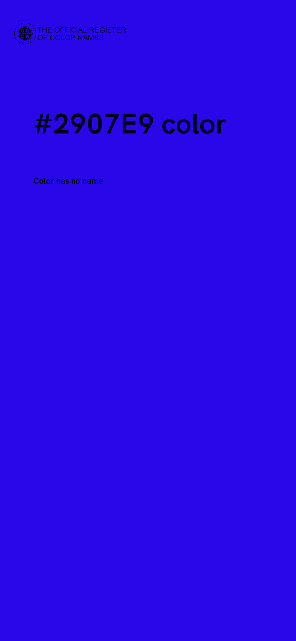 #2907E9 color image