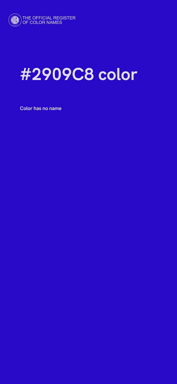 #2909C8 color image