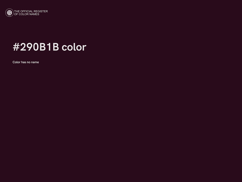 #290B1B color image