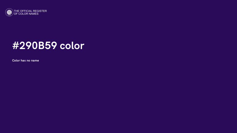 #290B59 color image