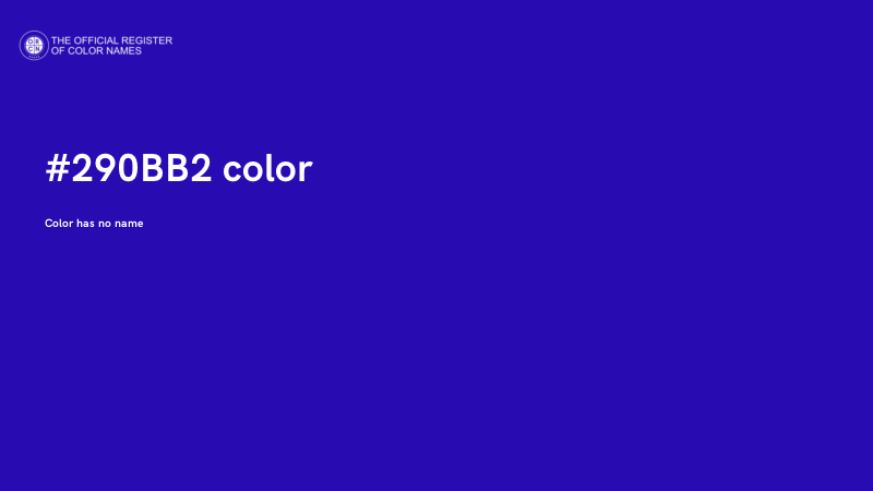 #290BB2 color image
