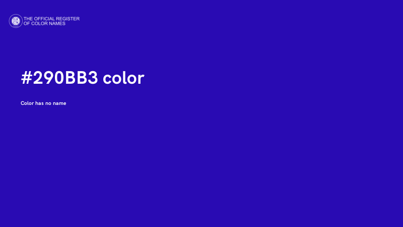 #290BB3 color image