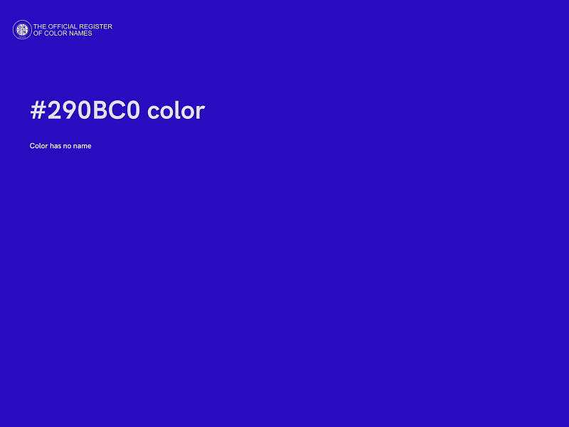 #290BC0 color image