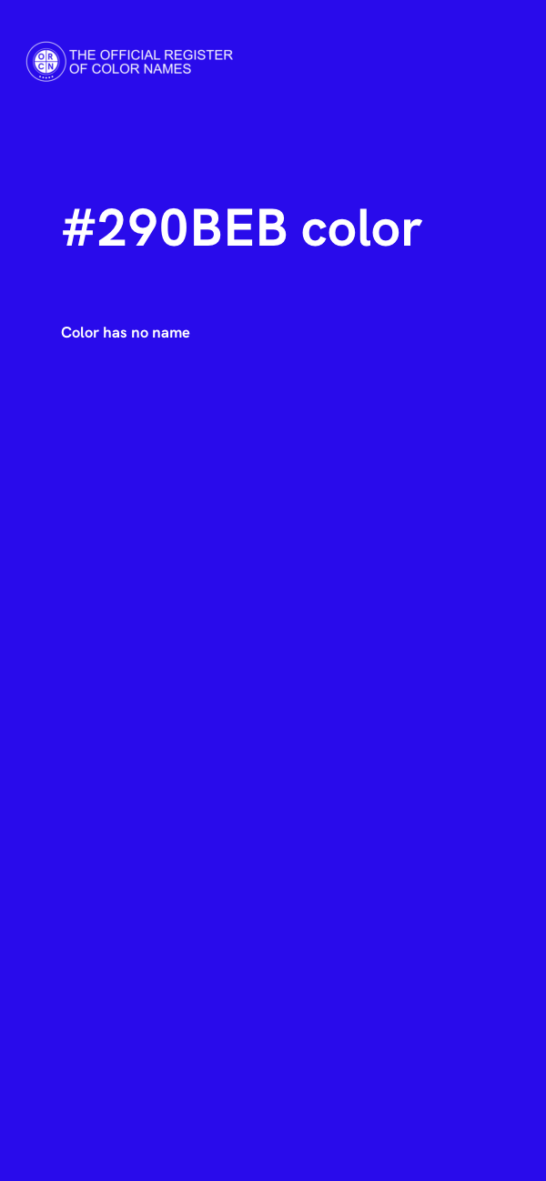 #290BEB color image