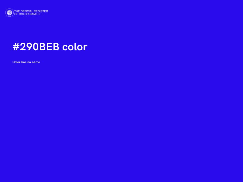 #290BEB color image