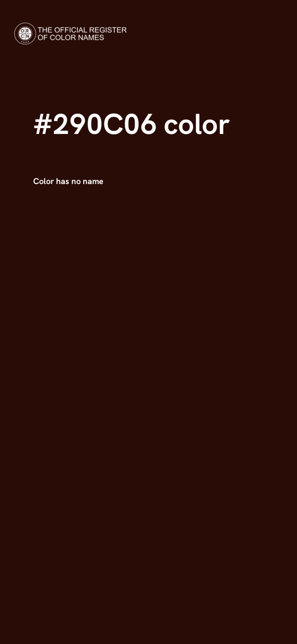 #290C06 color image