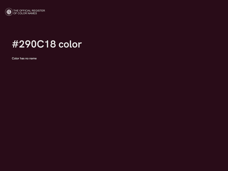 #290C18 color image