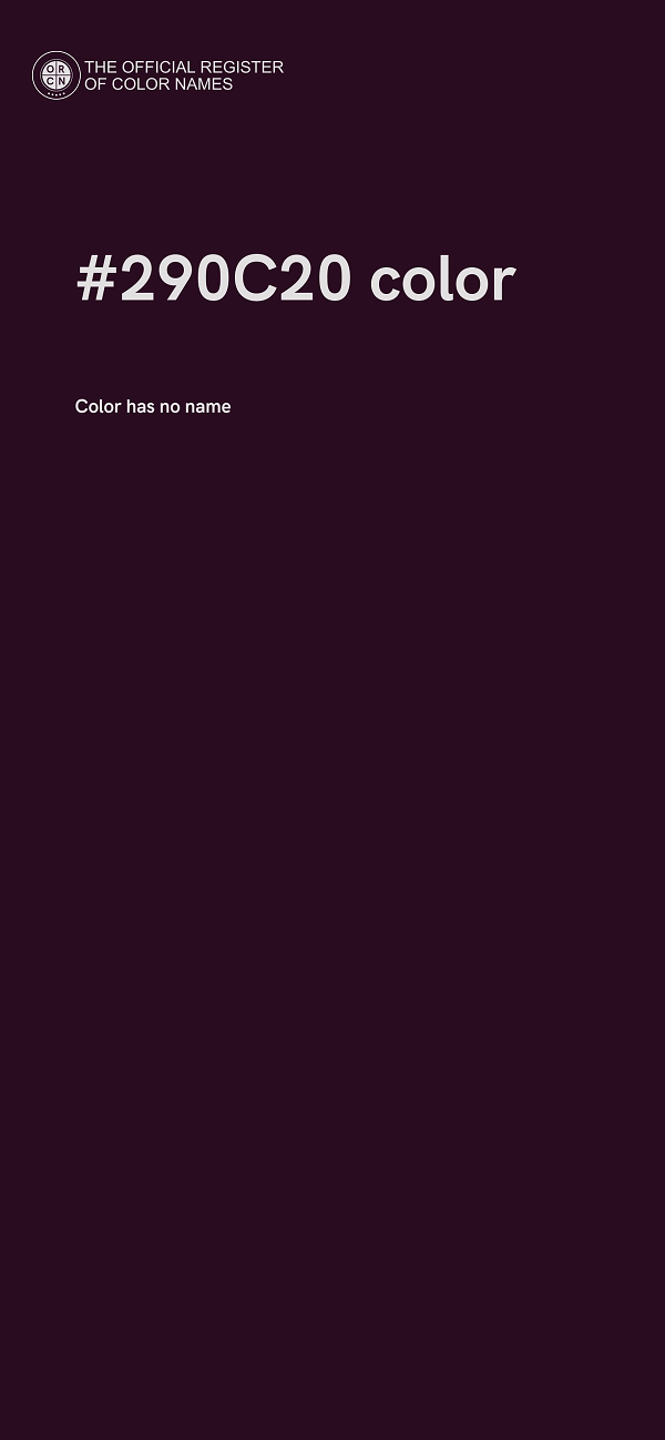 #290C20 color image