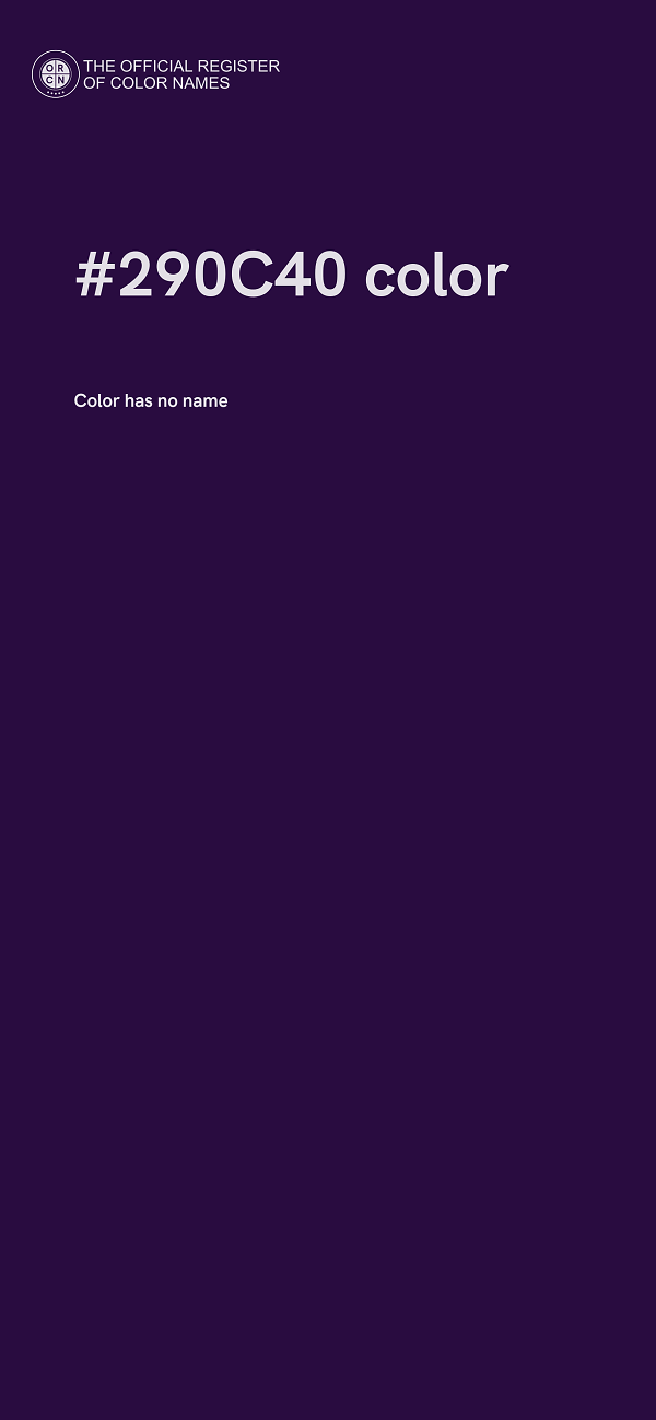 #290C40 color image
