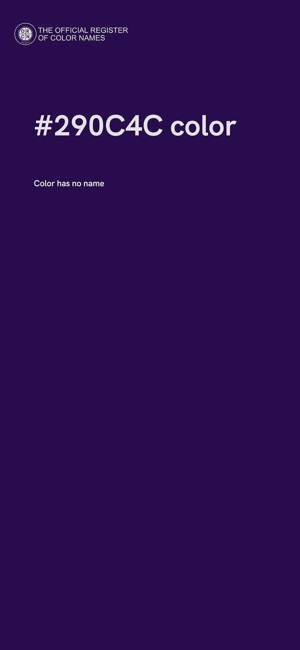 #290C4C color image
