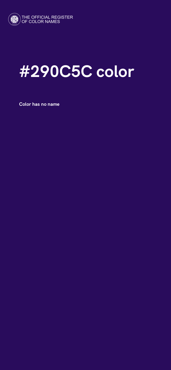 #290C5C color image