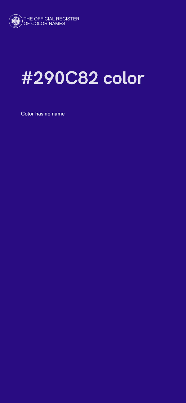 #290C82 color image