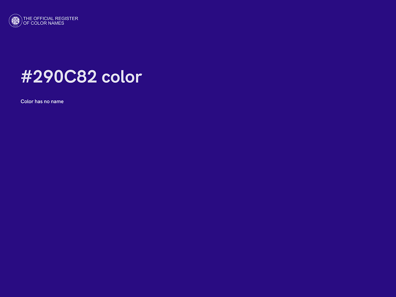 #290C82 color image
