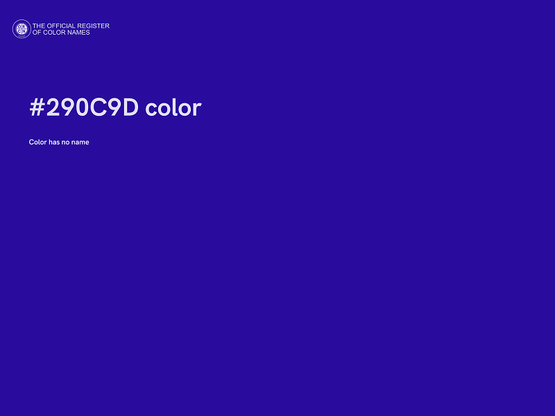 #290C9D color image