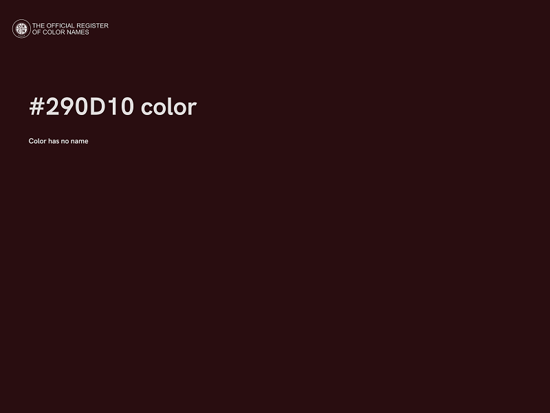 #290D10 color image