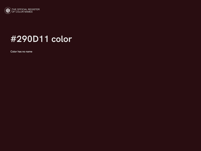 #290D11 color image