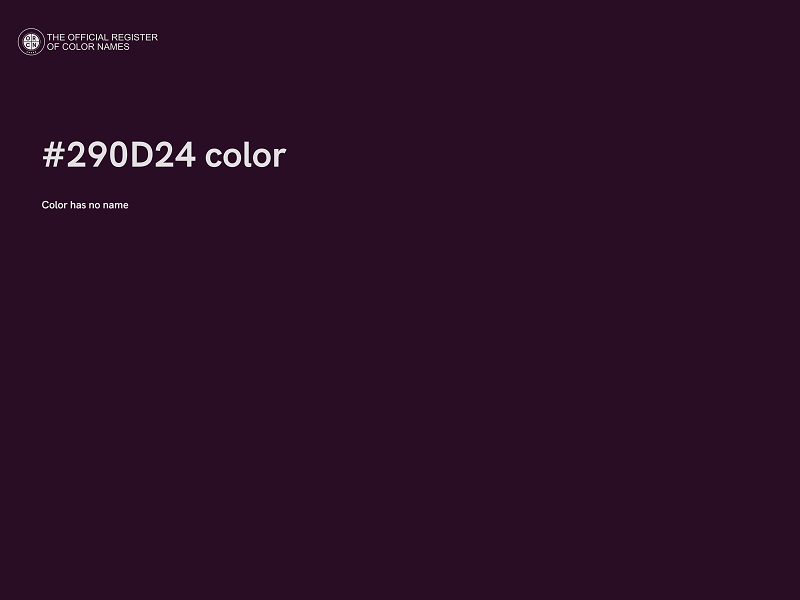 #290D24 color image