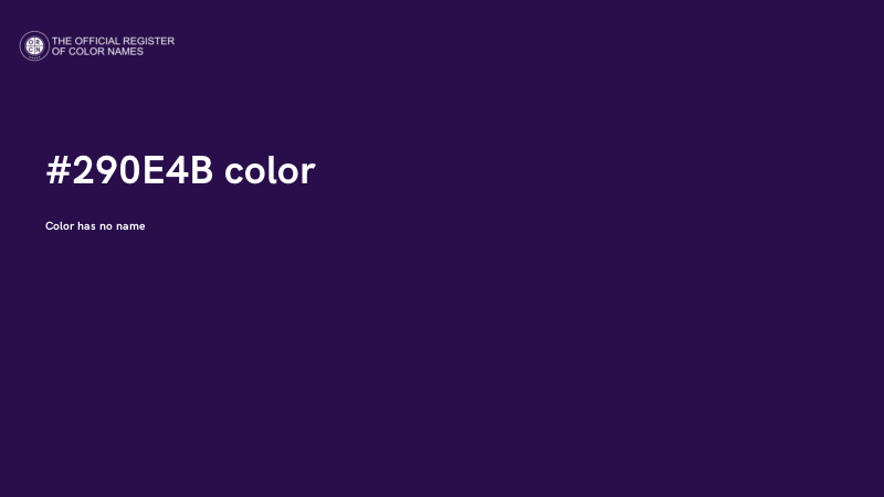 #290E4B color image