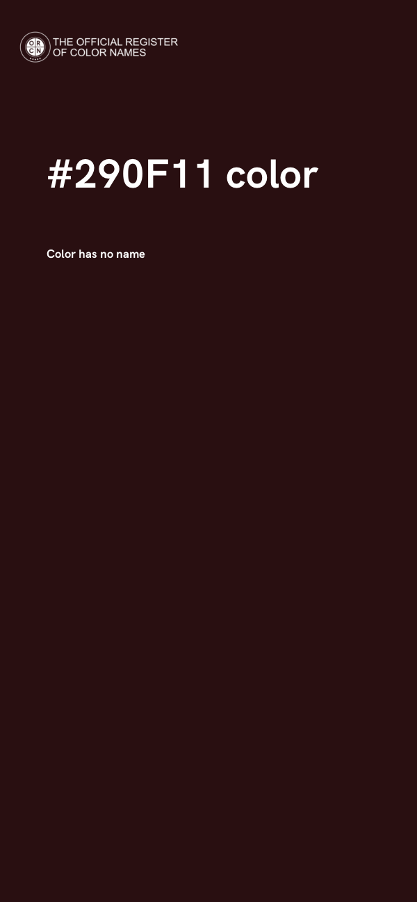 #290F11 color image