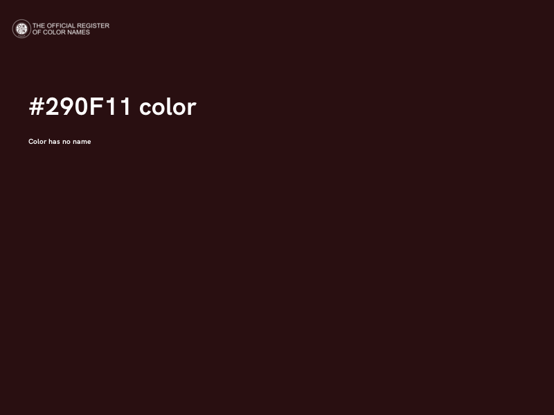 #290F11 color image