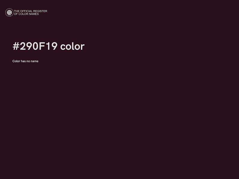 #290F19 color image