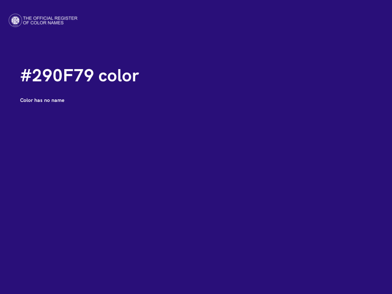 #290F79 color image