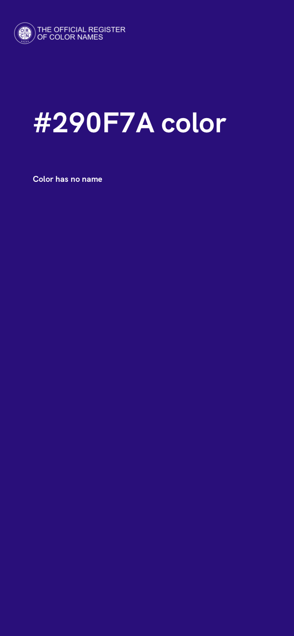 #290F7A color image