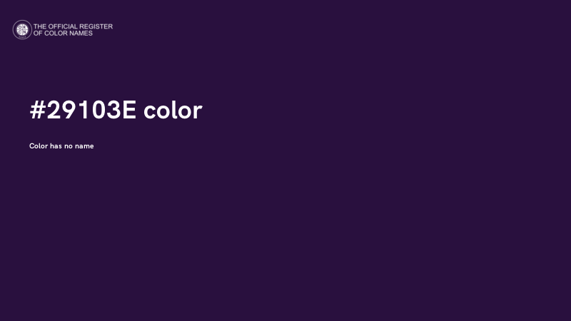 #29103E color image