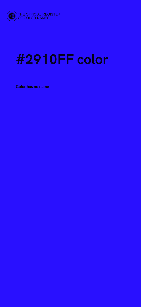 #2910FF color image