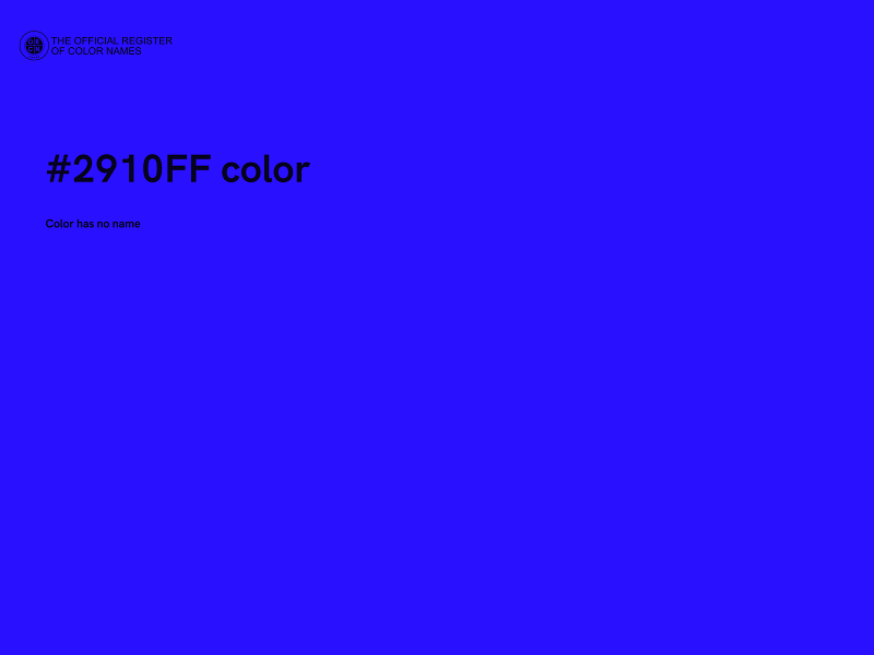 #2910FF color image