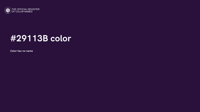 #29113B color image