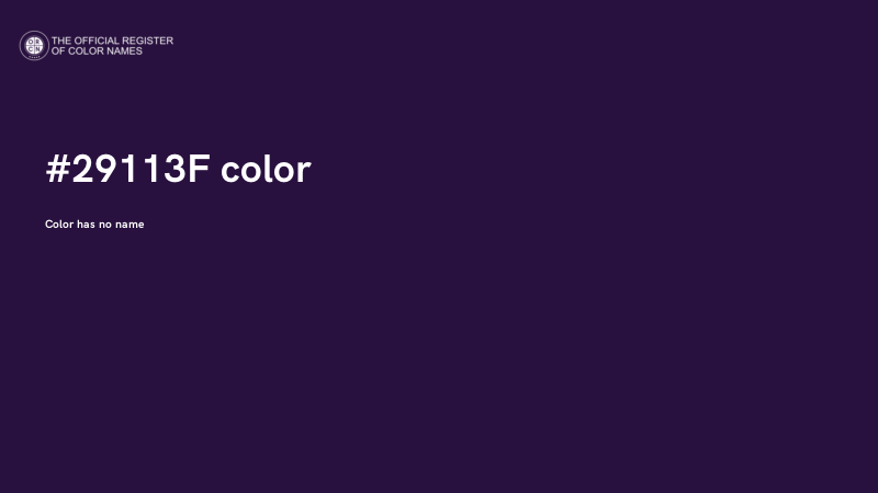 #29113F color image
