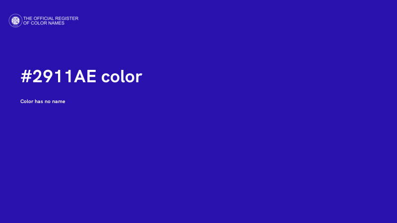 #2911AE color image